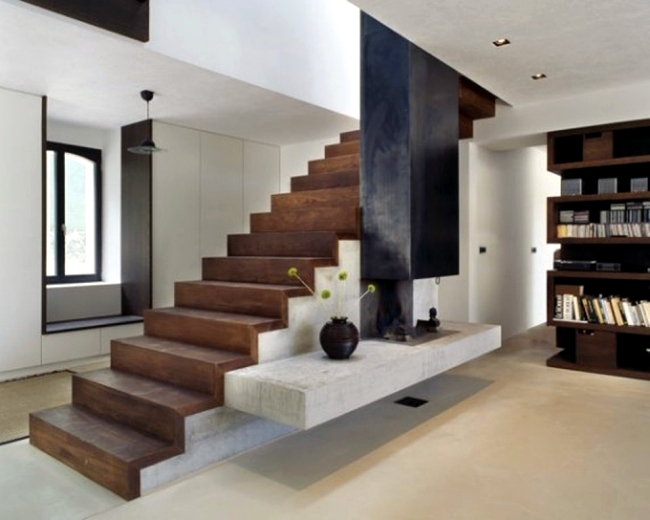 Living Room Staircase Designs For Homes