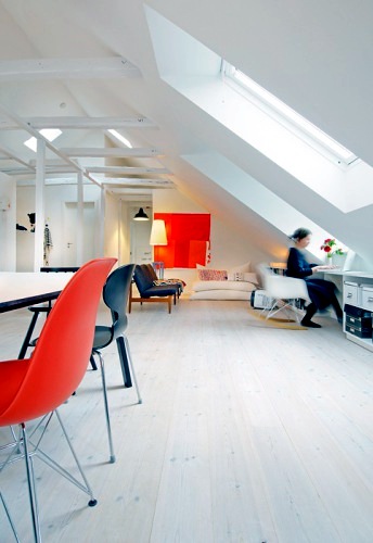 A bright and colorful Danish apartment
