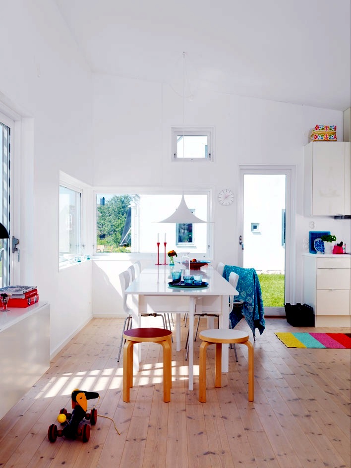 A bright and colorful Danish apartment