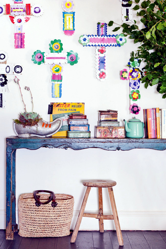 Apartment with colorful vintage look Apartment with colorful vintage look