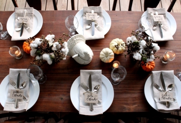 Autumn decorate the table - 30 Fall inspiration and ideas