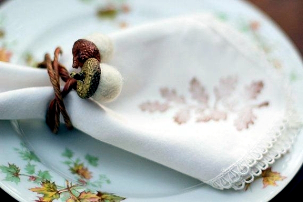 Autumn decoration do it yourself - Ideas for loving napkin rings