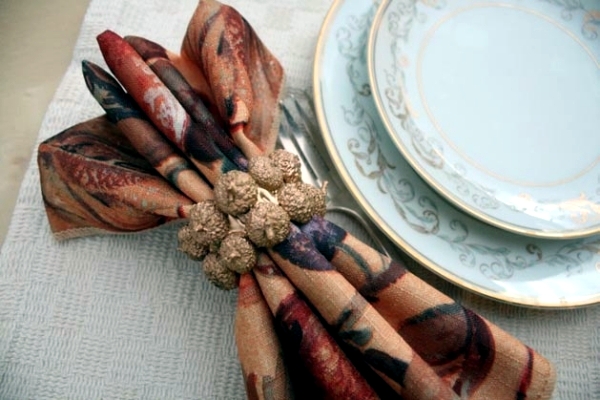 Autumn decoration do it yourself - Ideas for loving napkin rings