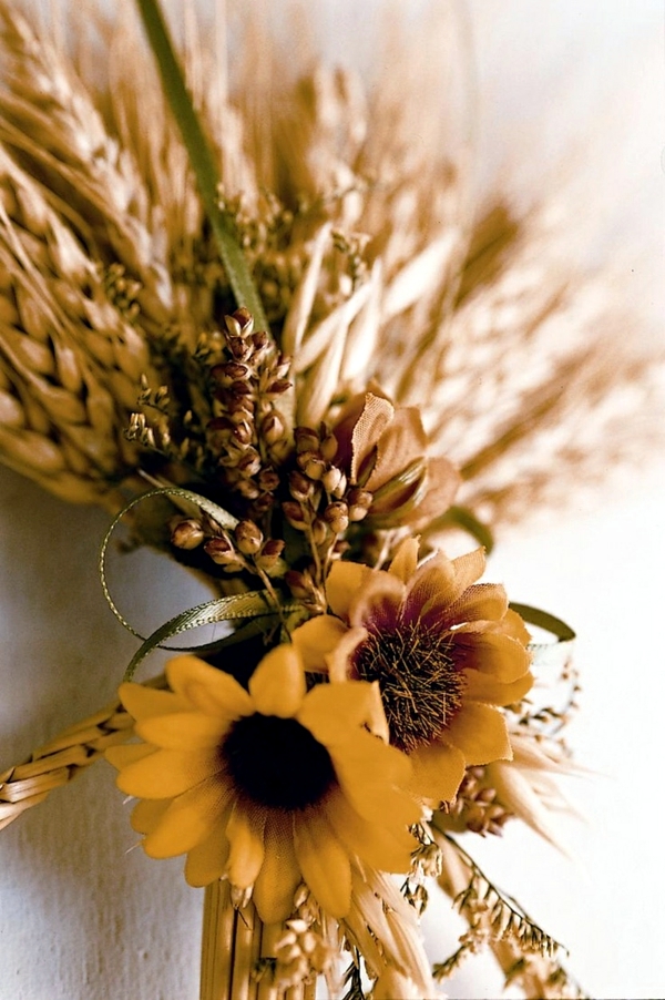 Autumn decoration nature to make yourself - 12 Ideas with wheat ears