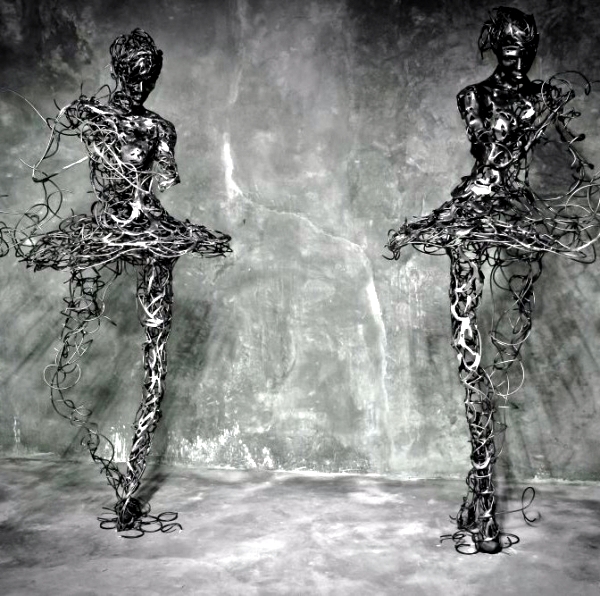 Ballerinas - unique metal sculptures by Regardt van der Meulen
