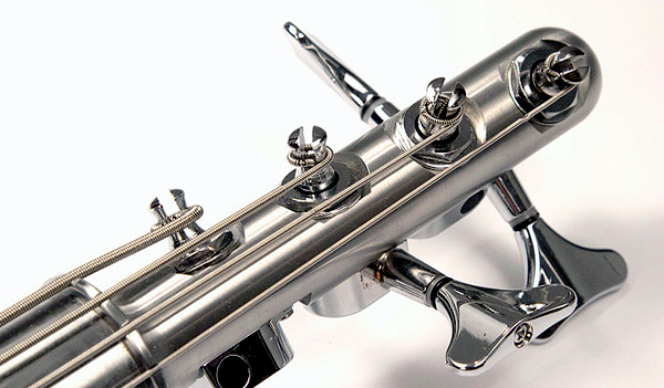 Bass guitar designer stainless steel with a timeless look-Stainless Stash