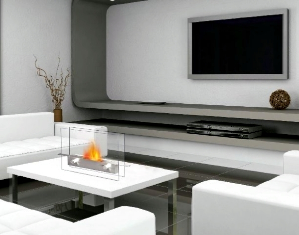 Bio ethanol fireplace in top quality - charming, safe, environmentally friendly