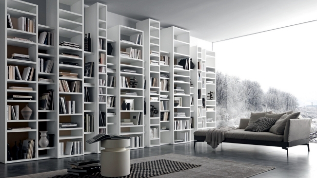 Bookshelf systems from Presotto Italia - a highlight in the living room