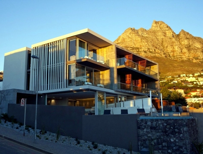 Boutique Hotel in Cape Town is modern architecture composition represents
