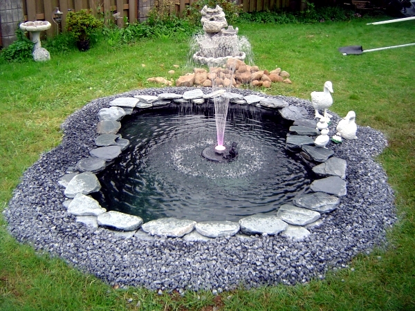 Build garden pond - a water garden design options