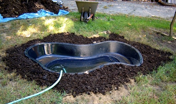 Build garden pond - a water garden design options