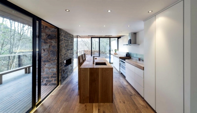 Conversion of a mill is a house with rustic furnishings