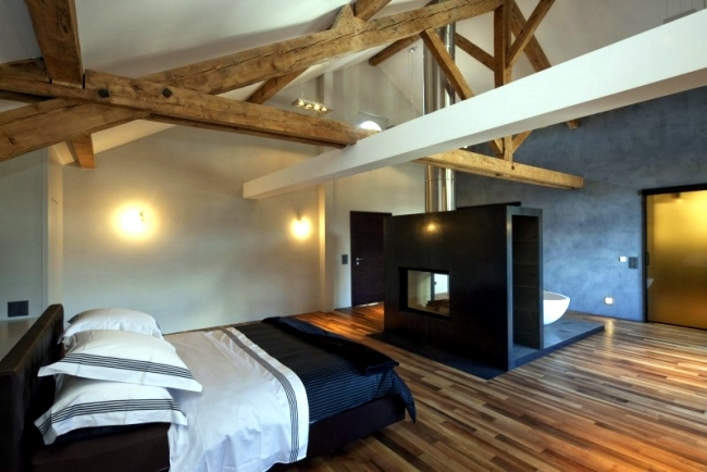 Converted farmhouse with modern interior design in Switzerland