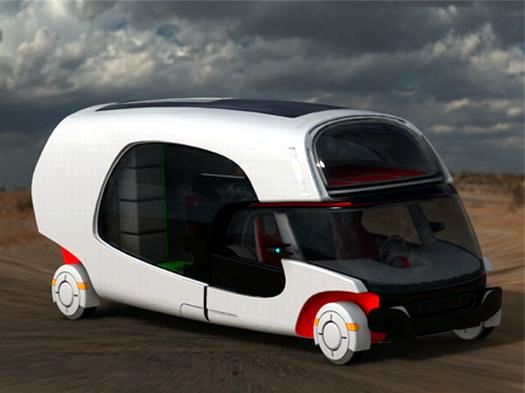 Cool high-tech campers or the future of camping holidays