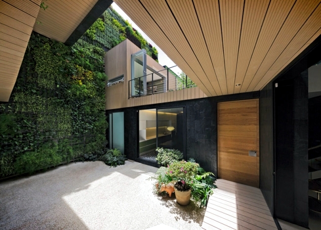 CorManca-sustainable solar house with green roof in Mexico City