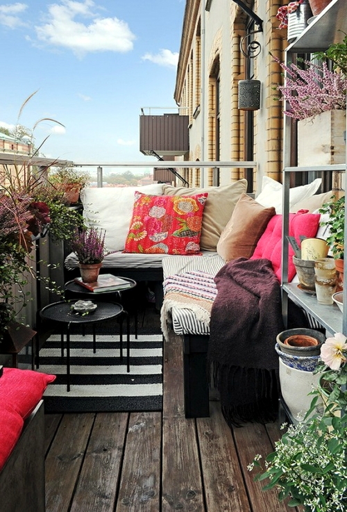 Decoration ideas for balcony and terrace - 20 opportunities for facility