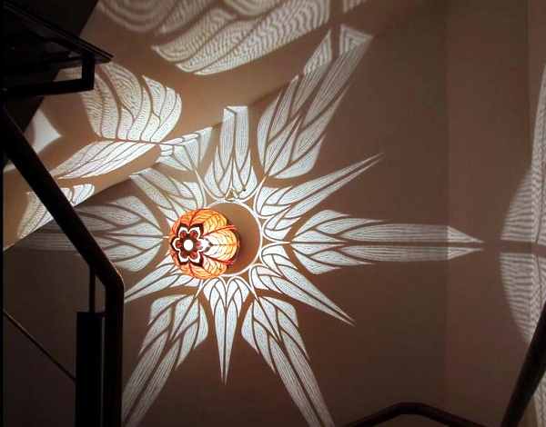 Decorative lights play stunning with light and shadow