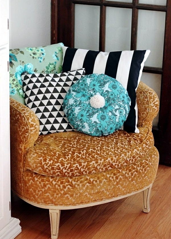 Decorative pillows make yourself - craft ideas for chic interiors