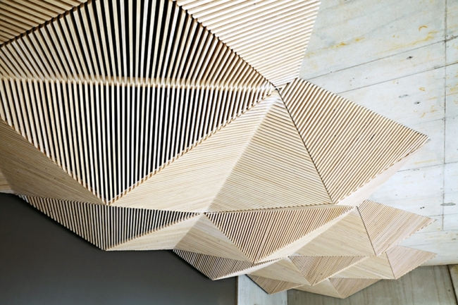 Design idea inspired by the origami art - Suspended ceiling