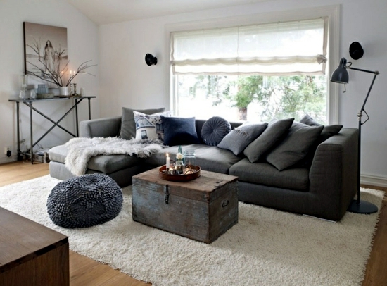 Design living room - cool decorating ideas with sofa cushions