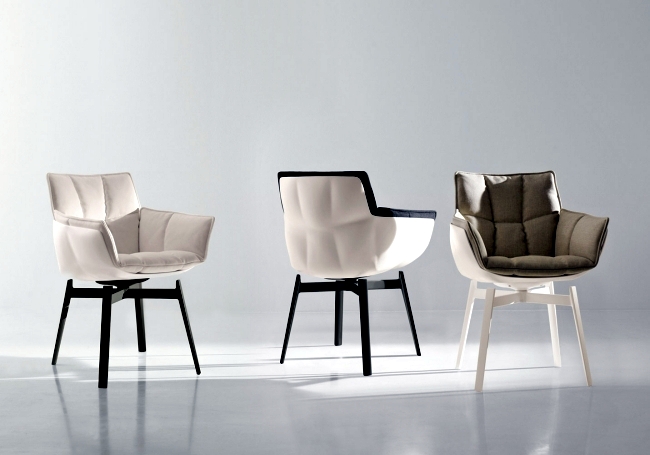 Designer armchair HUSK in three versions - indoor, outdoor and chair