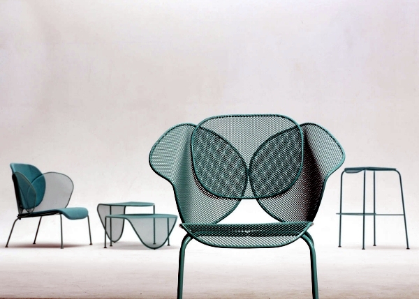 Designer chair with armrests for a stylish look in the living room