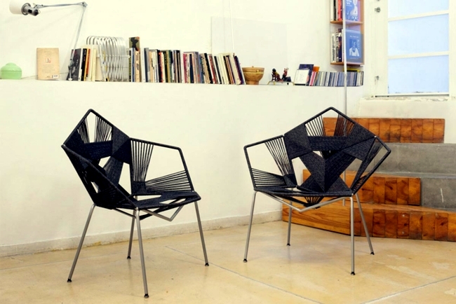 Designer chairs COD - Traditional weaving techniques and modern design