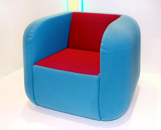 Designer furniture in bold colors - inspired by mobile apps