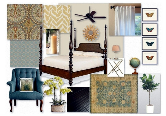 Establishment in the colonial-style furniture and decoration ideas for combinations