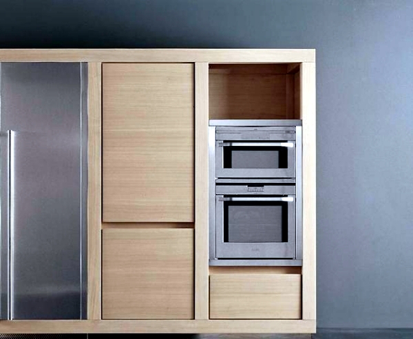 Exclusive kitchen made of wood or veneer - "Diamonds" by Giancarlo Vengi