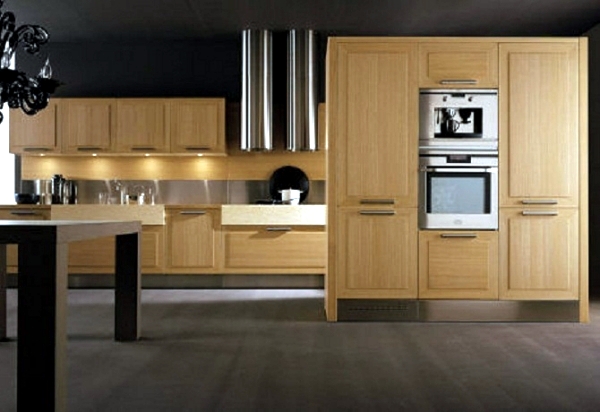 Exclusive kitchen made of wood or veneer - "Diamonds" by Giancarlo Vengi