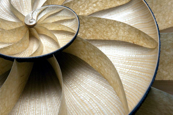 Exclusive table design in the form of a nautilus by Marc Fish