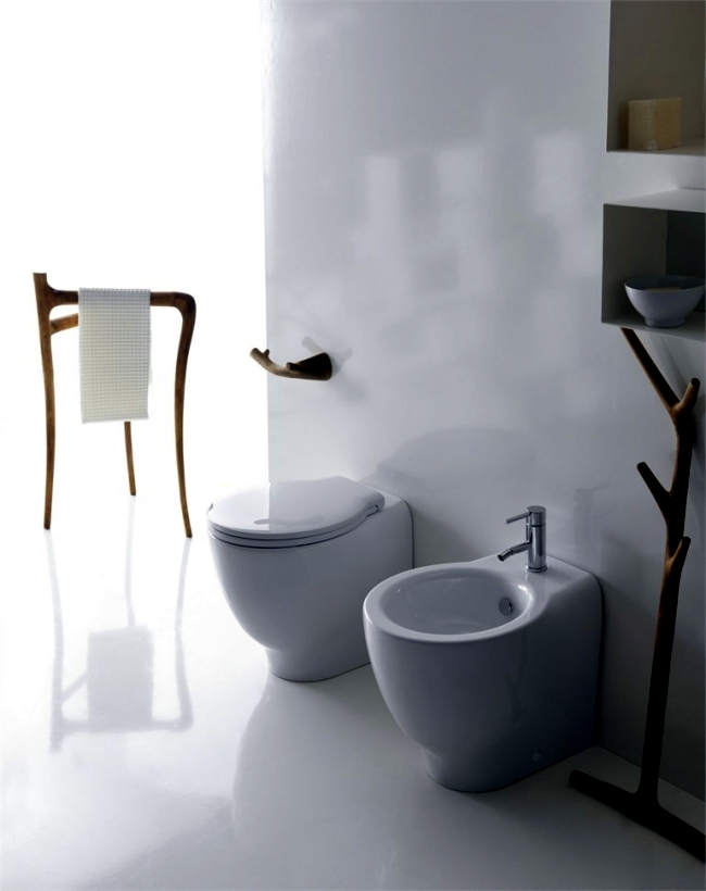 Feel-bathroom furnished in a rustic style Ergo Galassia