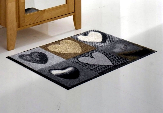 Funny mats provide warmth and happiness in the entrance area