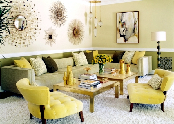 Furnishing Ideas In Yellow Summer, Yellow Living Room Design Images