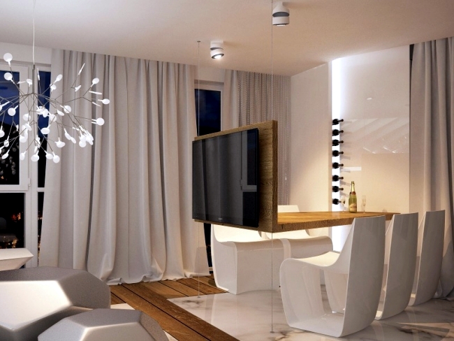 Futuristic designer apartment of Bozhinovski Design