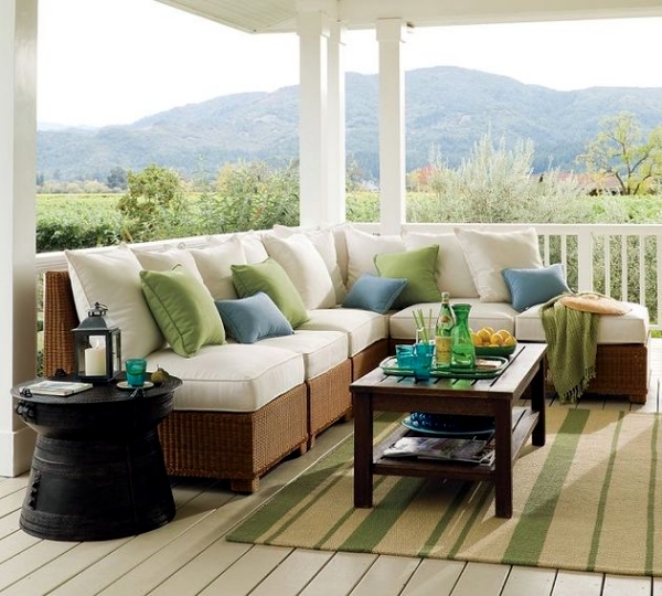 Garden furniture made of wicker - 12 beautiful ideas for outdoor spaces