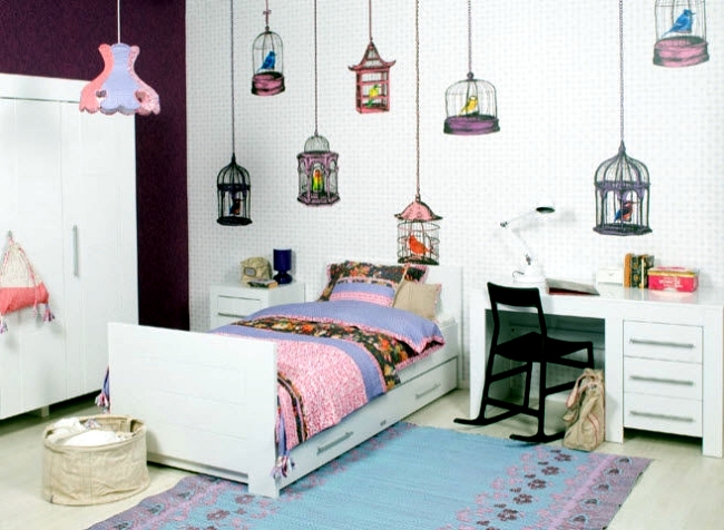 Girls make full room - 26 ideas, furniture and themes