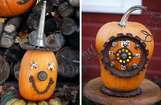 Great decoration crafts from scrap - creative ideas for Halloween pumpkins