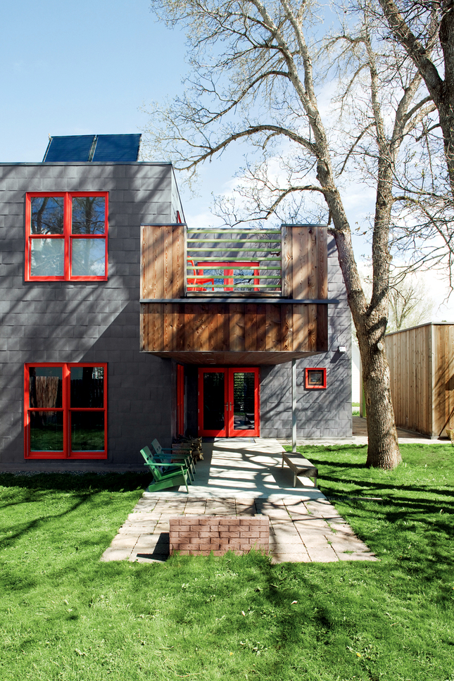 Green and red house Green and red house