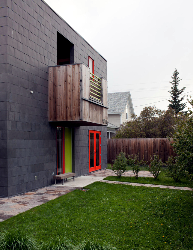 Green and red house Green and red house