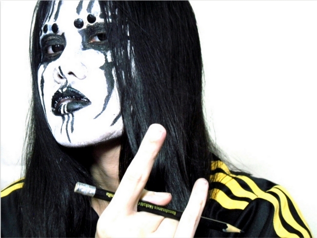 Joey Jordison inspiration kabuki makeup Japanese ninjas.