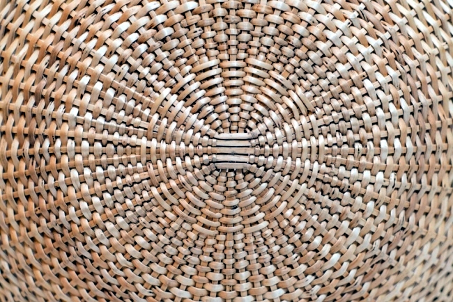 Hand woven design lighting inspired by natural forms