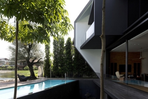 House Design in Singapore embodies the modern geometric architecture