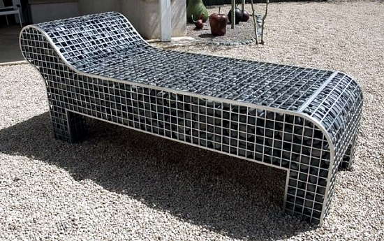 Ideas for gabion practical designs as decorative elements in the garden