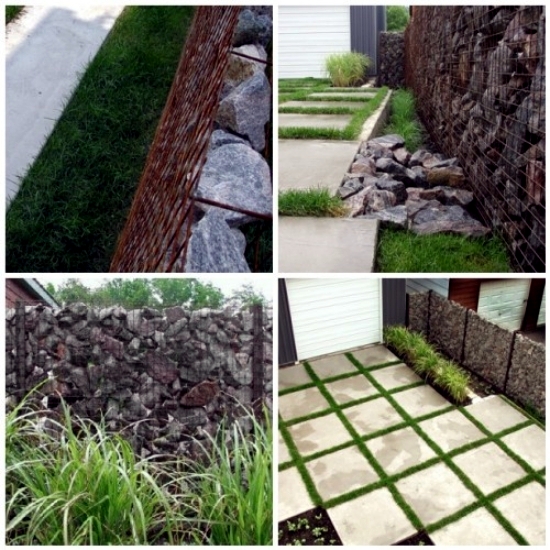 Ideas for gabion practical designs as decorative elements in the garden