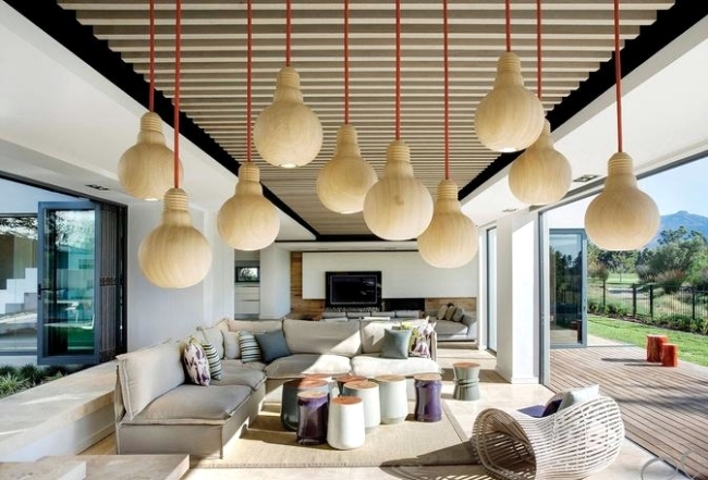 Ideas for pendant lights in the dining room - 20 eye-catcher in the living area