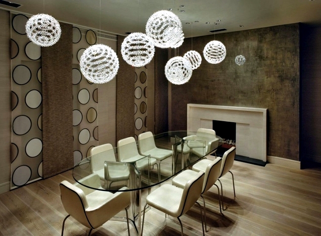 Ideas for pendant lights in the dining room - 20 eye-catcher in the living area