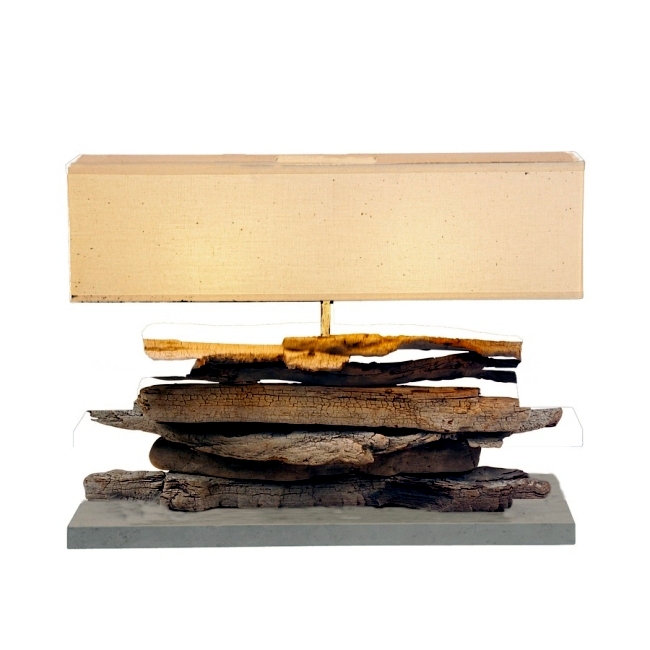 Impressive driftwood lamps from Bleu Nature with a rustic flair