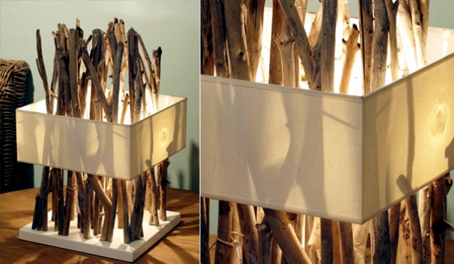 Impressive driftwood lamps from Bleu Nature with a rustic flair